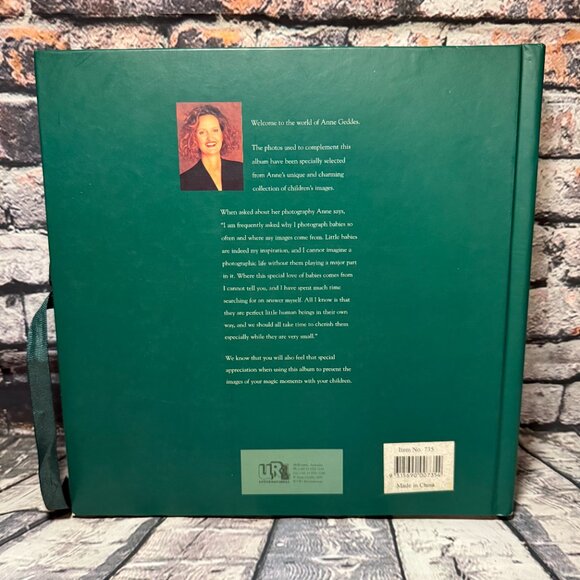 Vintage 1997 Anne Geddes Photograph Album 36 Photo 24 Page Book Babies Hardcover - Picture 2 of 8